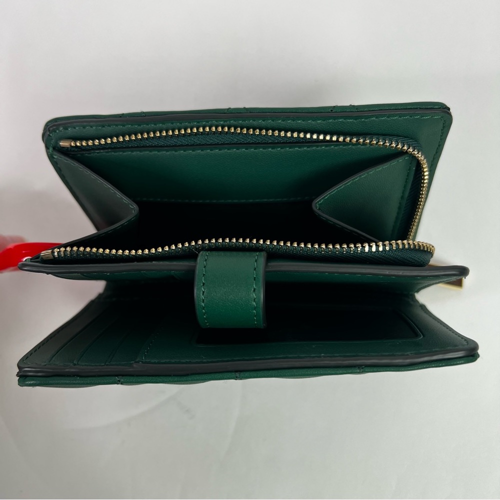 kate spade NEW YORK Women’s Carey Medium Compartment Bifold Wallet T348 Green - Picture 6 of 13